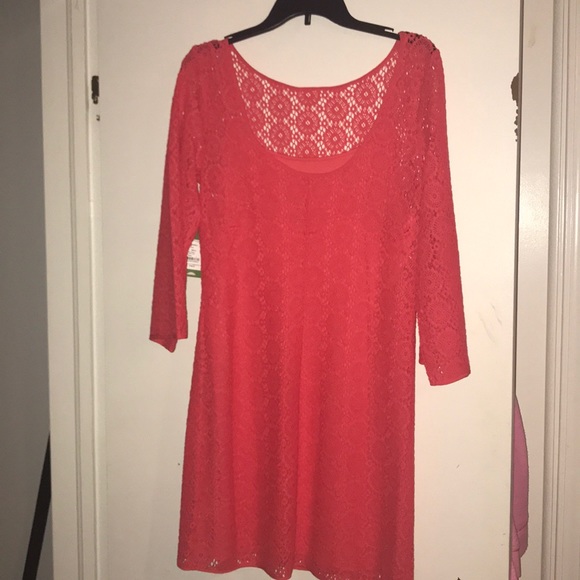 NWT Lilly Pulitzer Topanga Dress Sz L Island Coral - Picture 4 of 4